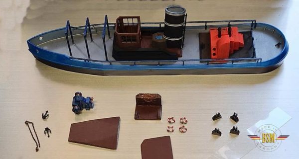 Dampfschiff-Arbeitsschiff , H0-Bausatz 2